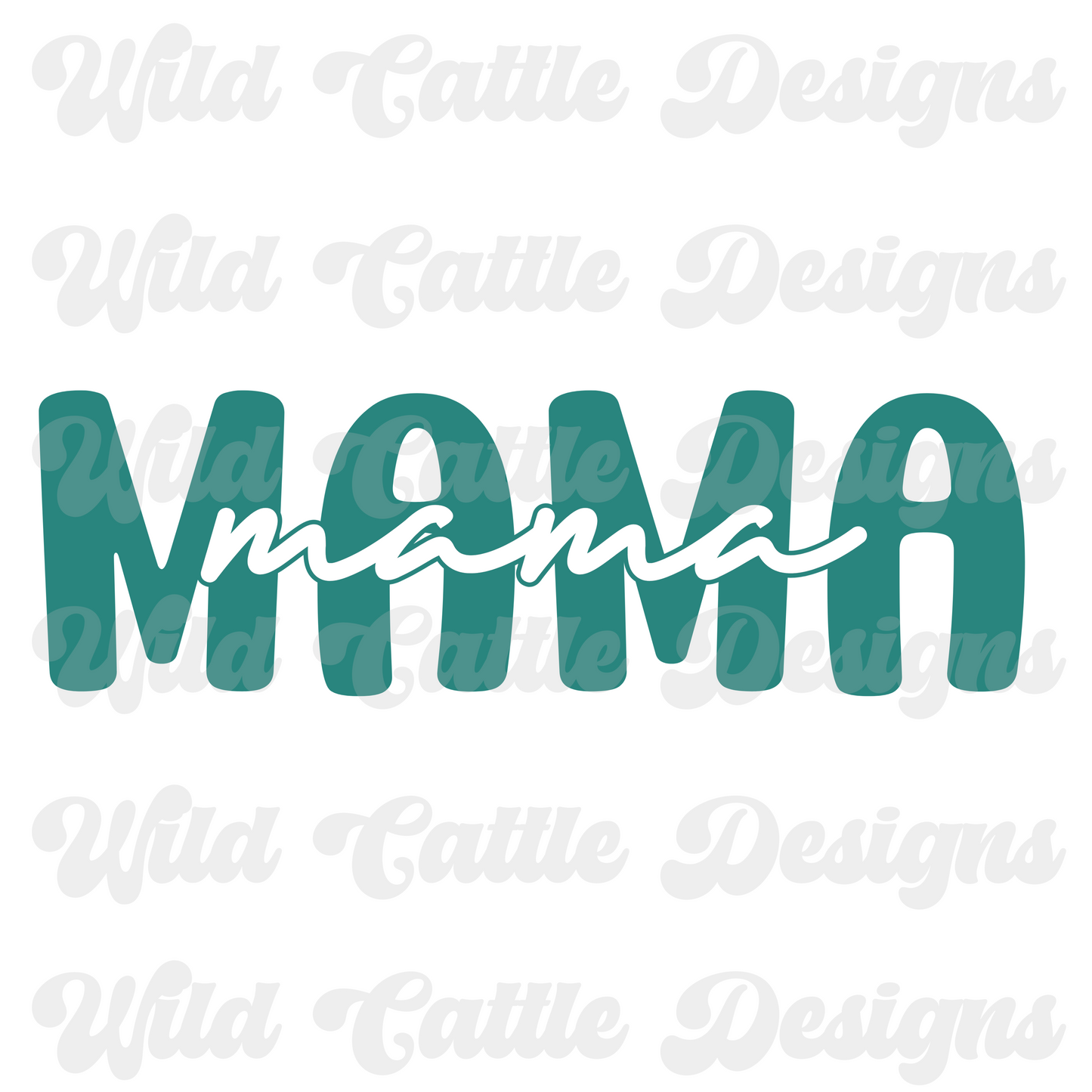 Turquoise Mama PNG