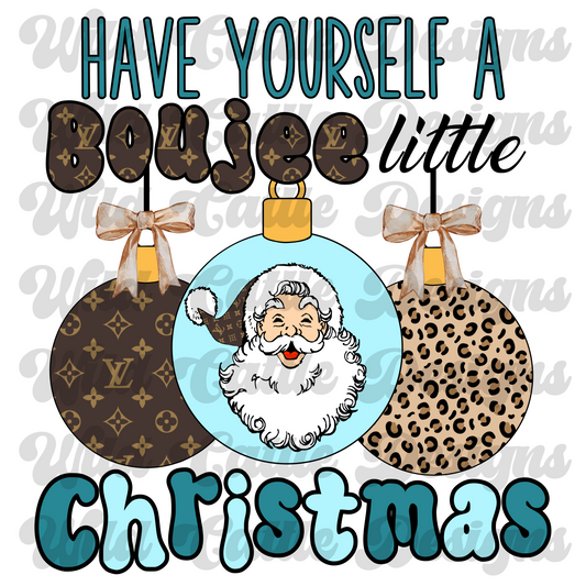 turquoise boujee christmas png