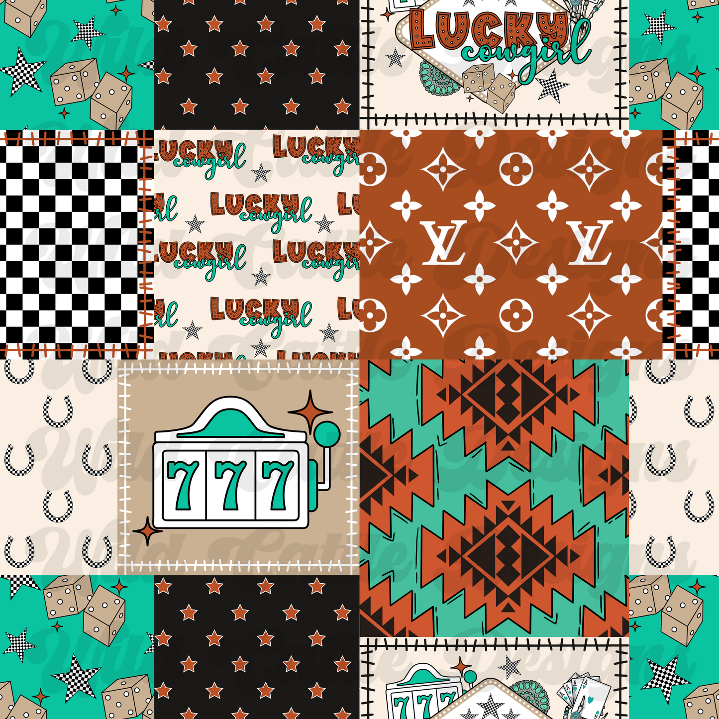 vegas cowgirl patchwork