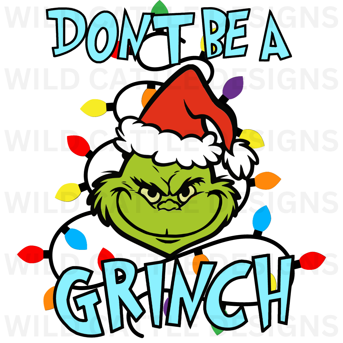 Blue Christmas Monster PNG