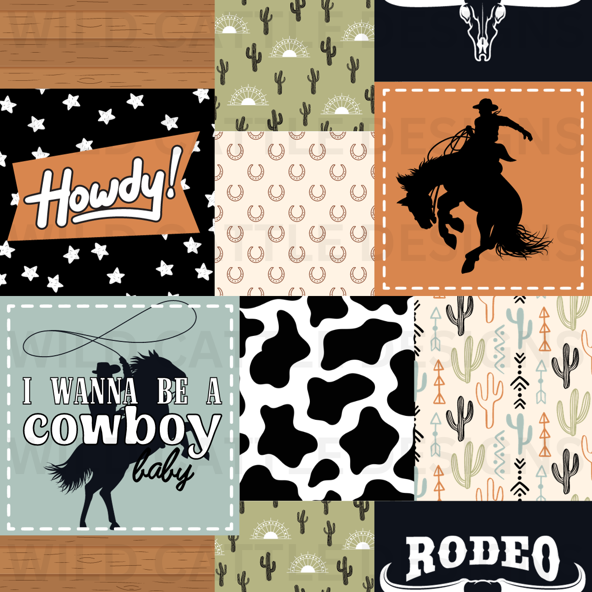 Cowboy Baby Patchwork