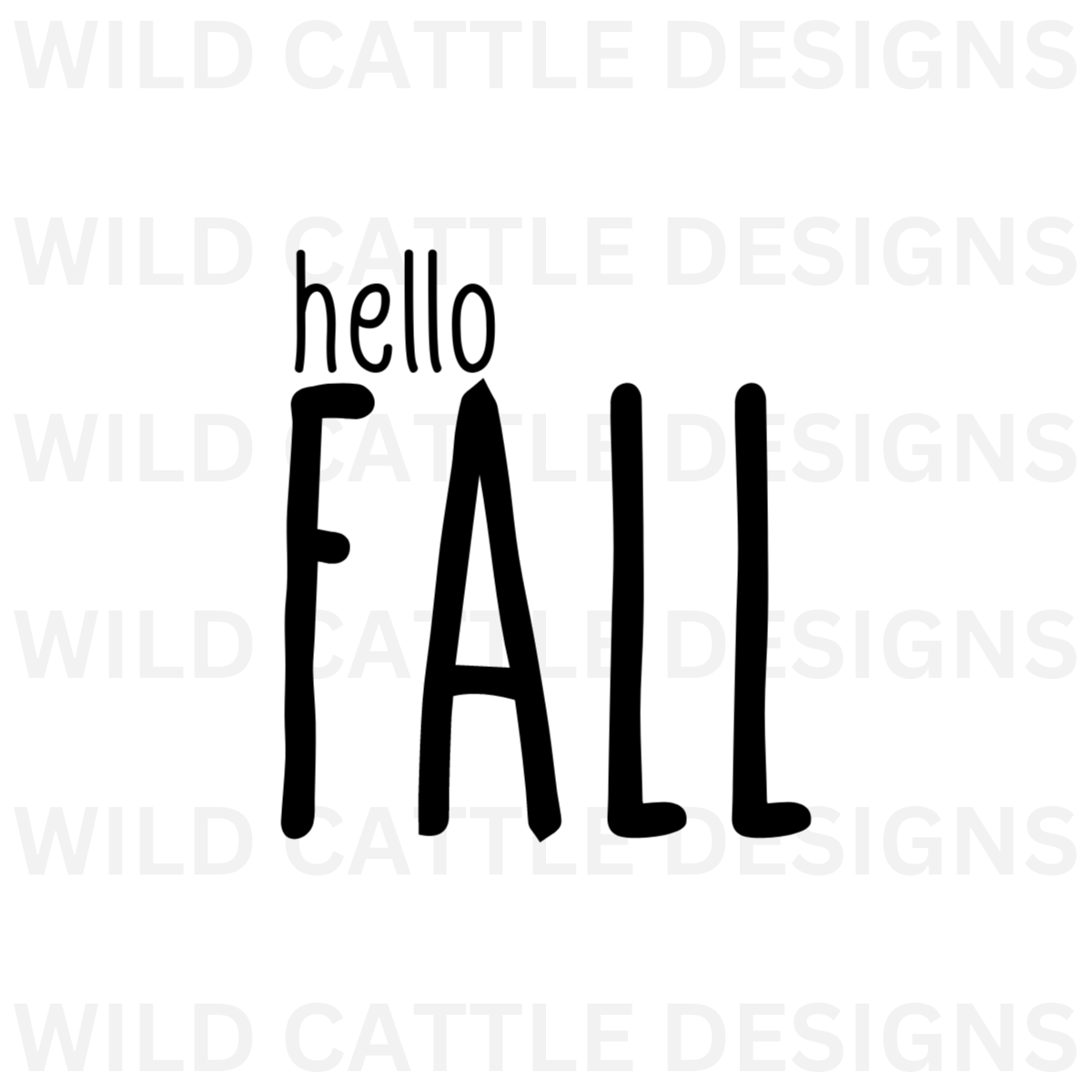 Hello Fall PNG