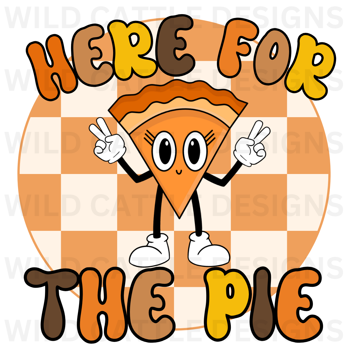 Here For The Pie Girl PNG