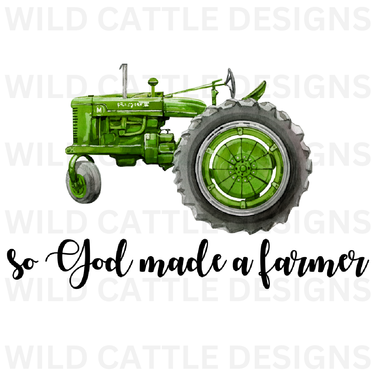 So God Made a Farmer PNG