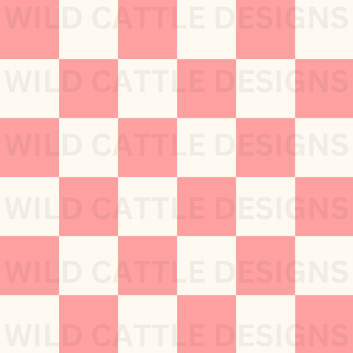 Pink and Cream Checker Seamless