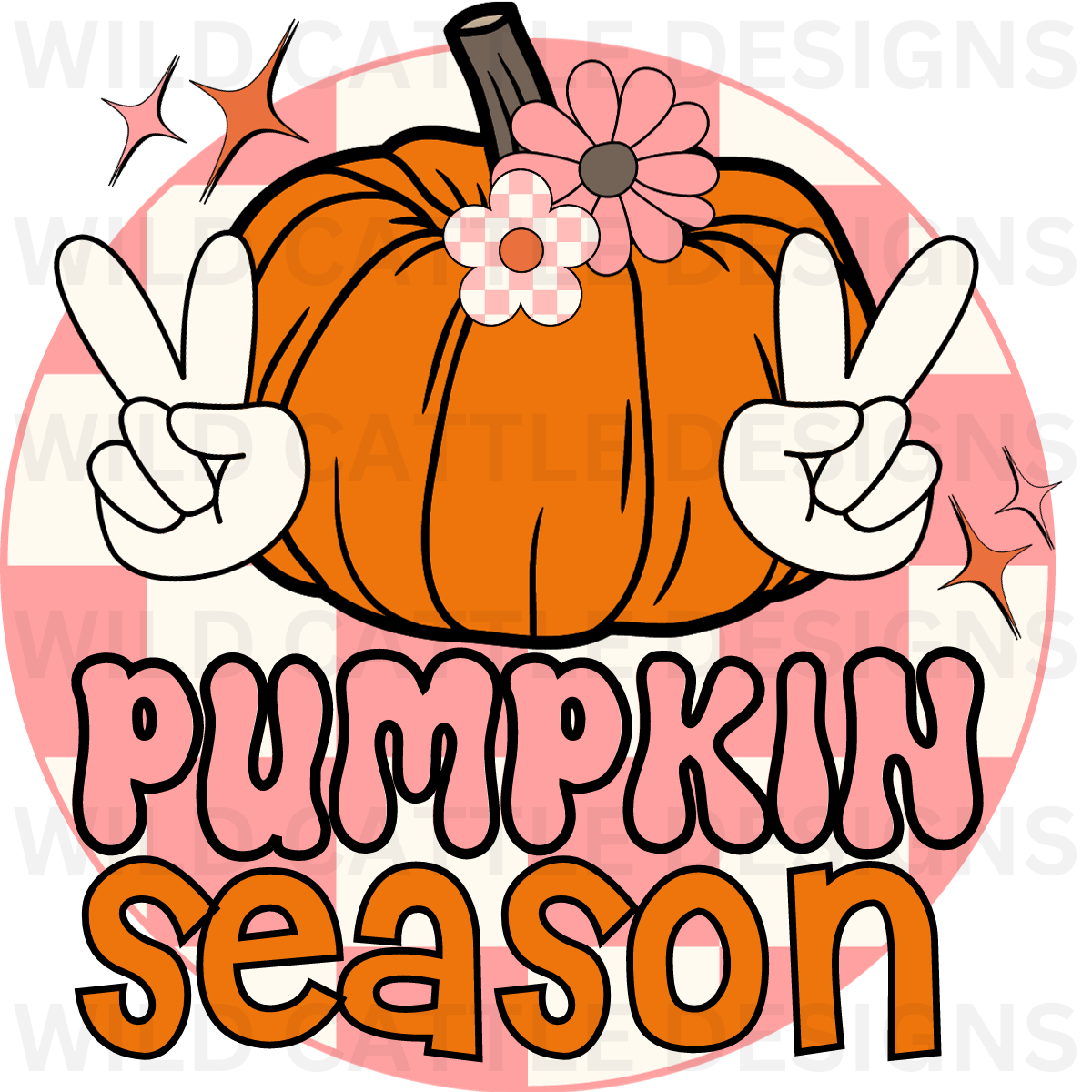 Pink Pumpkin Season PNG