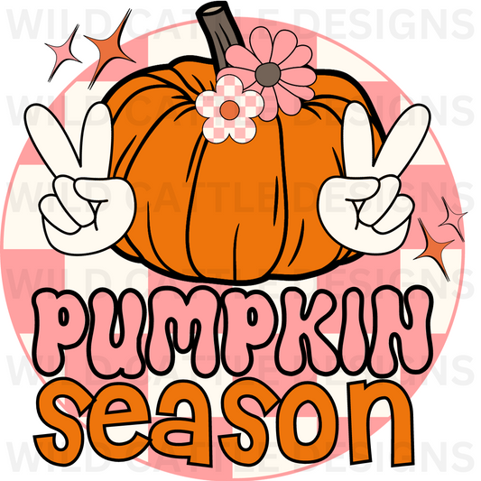 Pink Pumpkin Season PNG