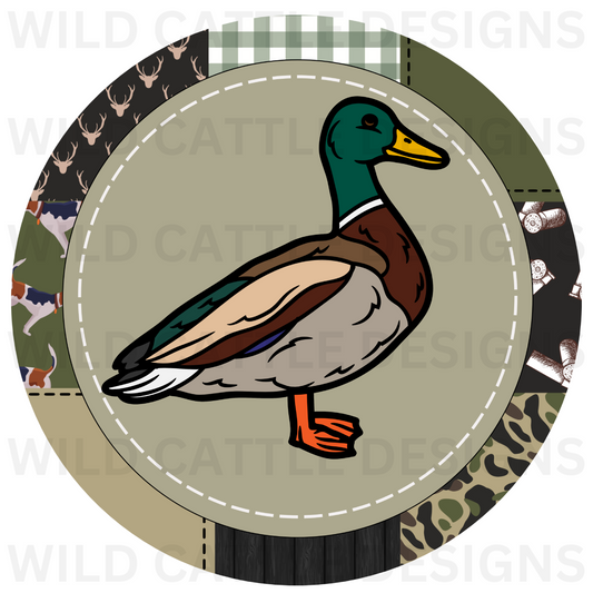 Patchwork Mallard Duck PNG