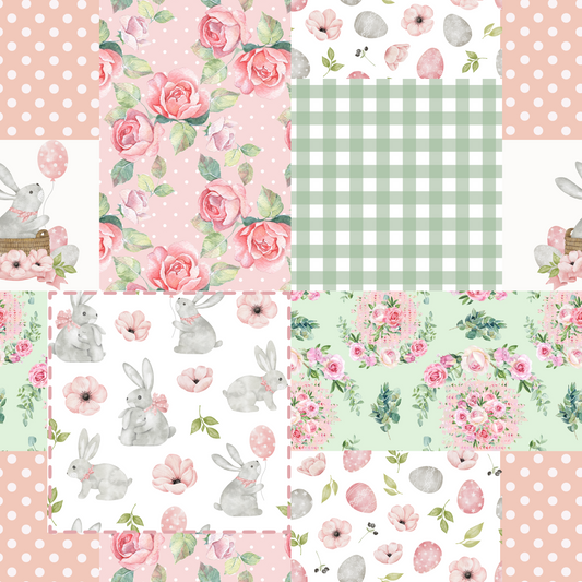 Shabby Easter Patchwork Seamless