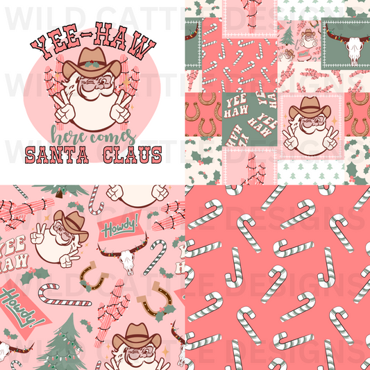 Pink Yeehaw Christmas Bundle