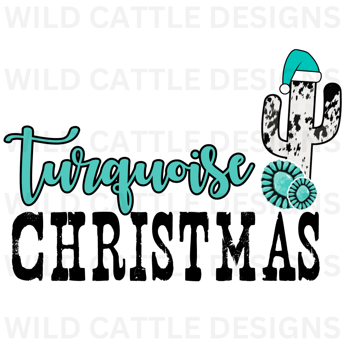 Turquoise Christmas PNG